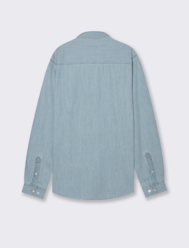 CAMICIA IN DENIM - Denim chiaro