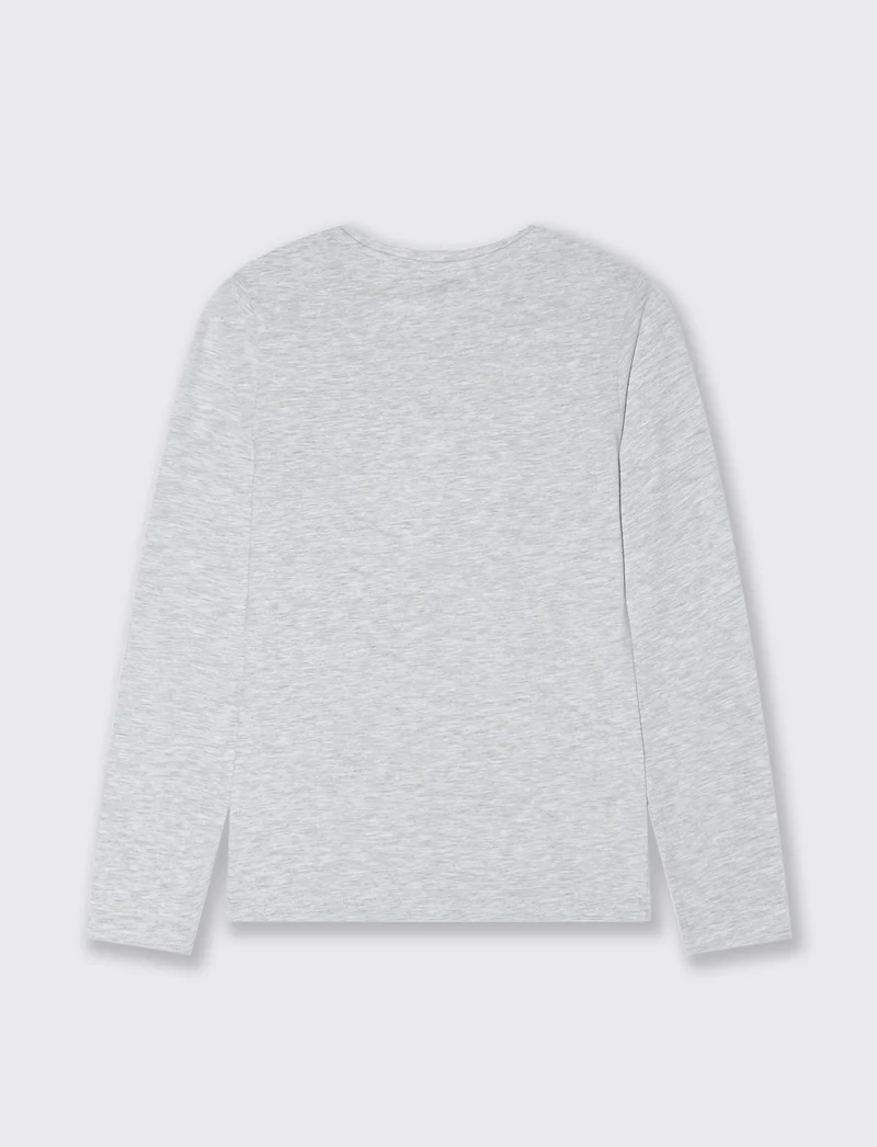T-SHIRT BASICA - Grigio chiaro mel.