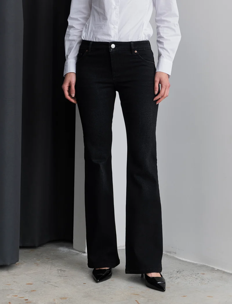 JEANS FLARE - Nero