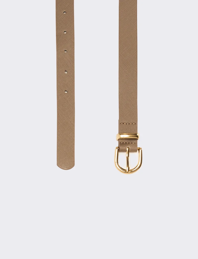 Cintura donna basic 2,5 cm - Grigio