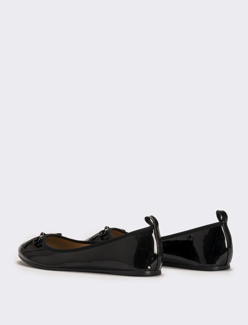 Ballerina in vernice da donna - Nero