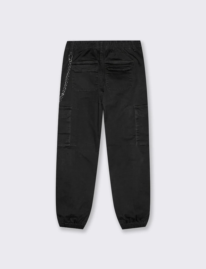 PANTALONE CARGO - Nero