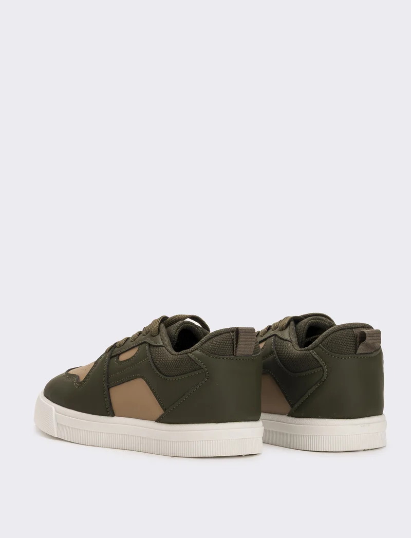 Sneakers bicolor da bambino - Verde