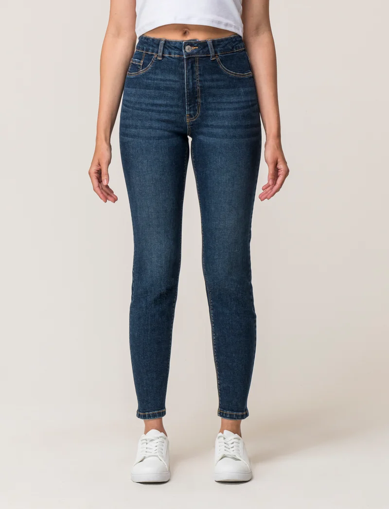 JEANS SKINNY - DENIM SCURO