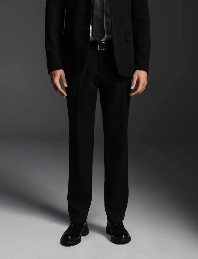 PANTALONI DA SMOKING FORMAL FIT - Nero