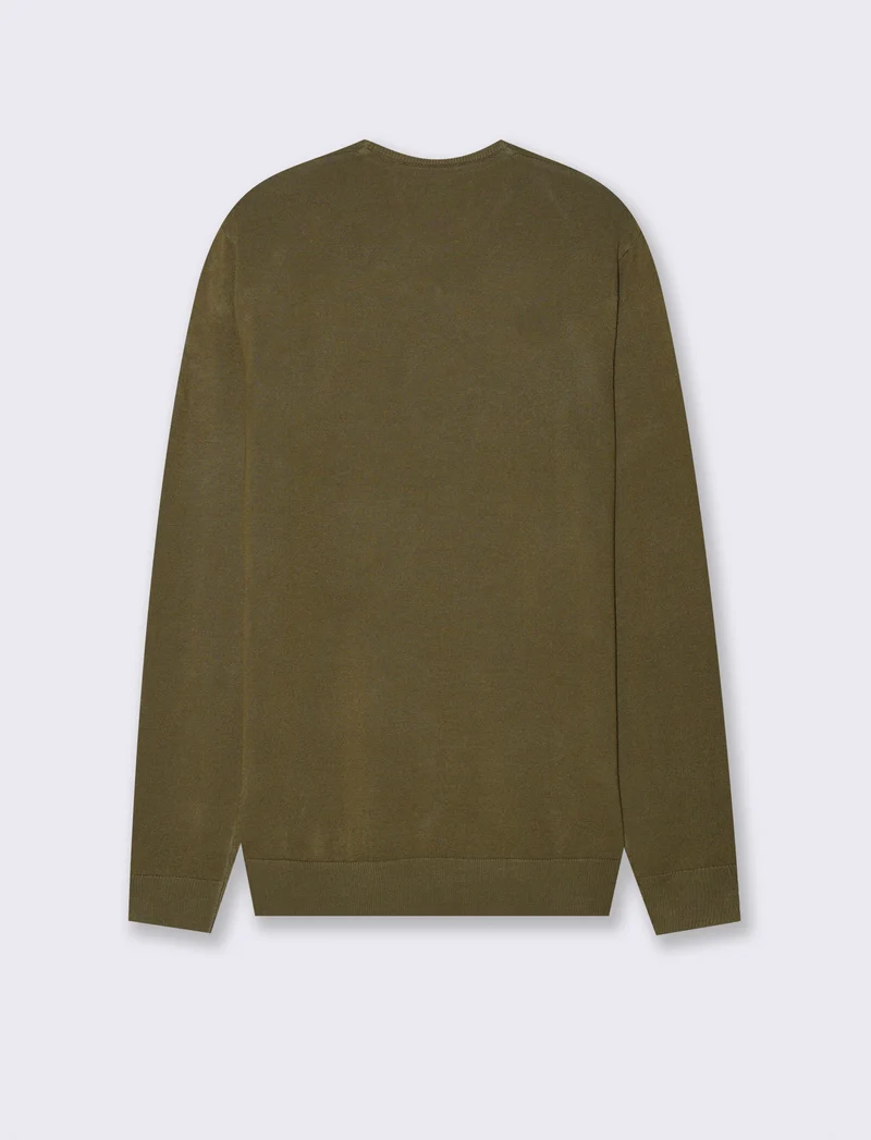 MAGLIA SLIM FIT - Verde oliva
