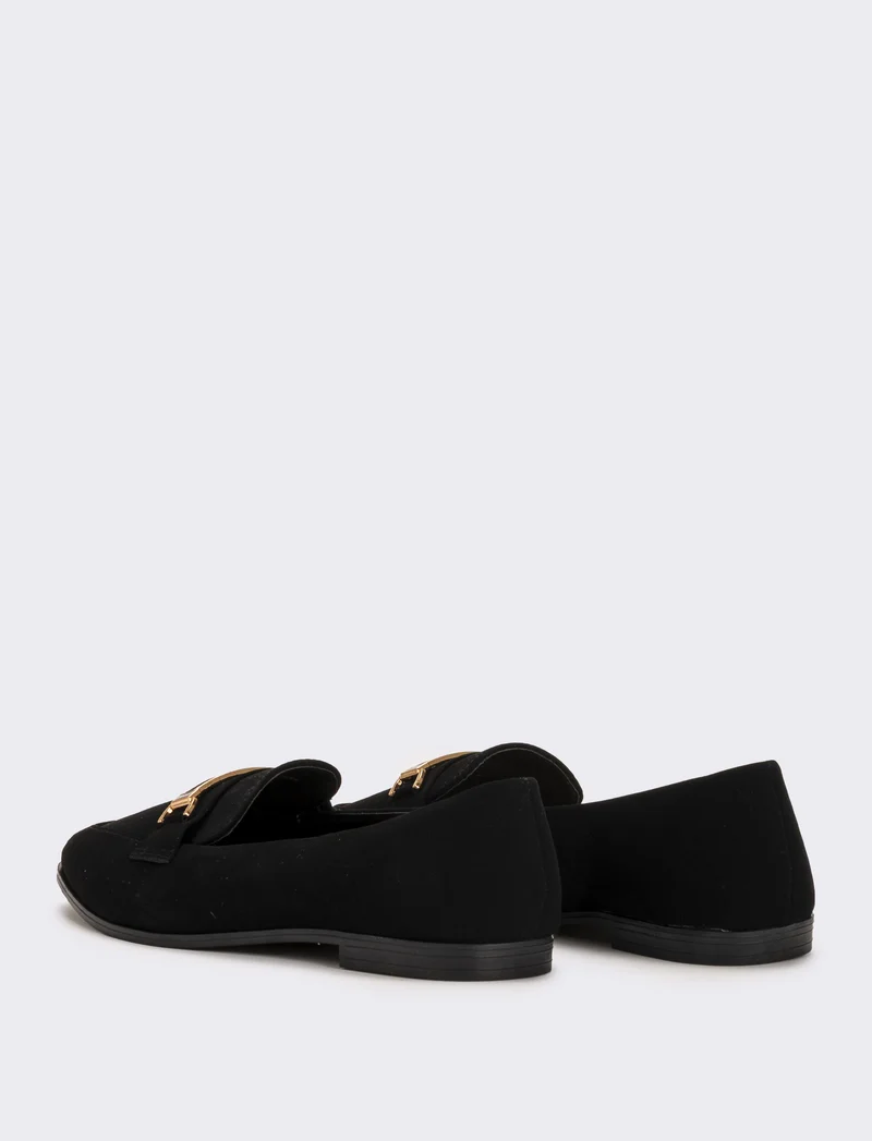 Ballerina con morsetto da donna - Nero