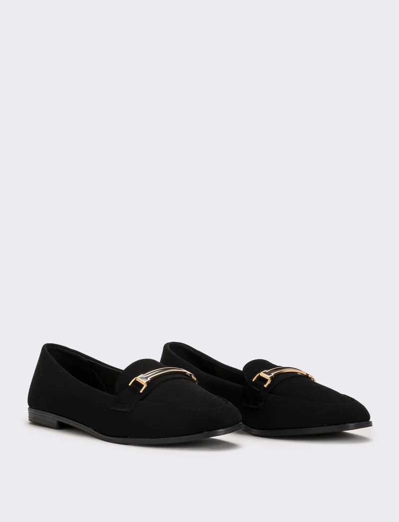 Ballerina con morsetto da donna - Nero