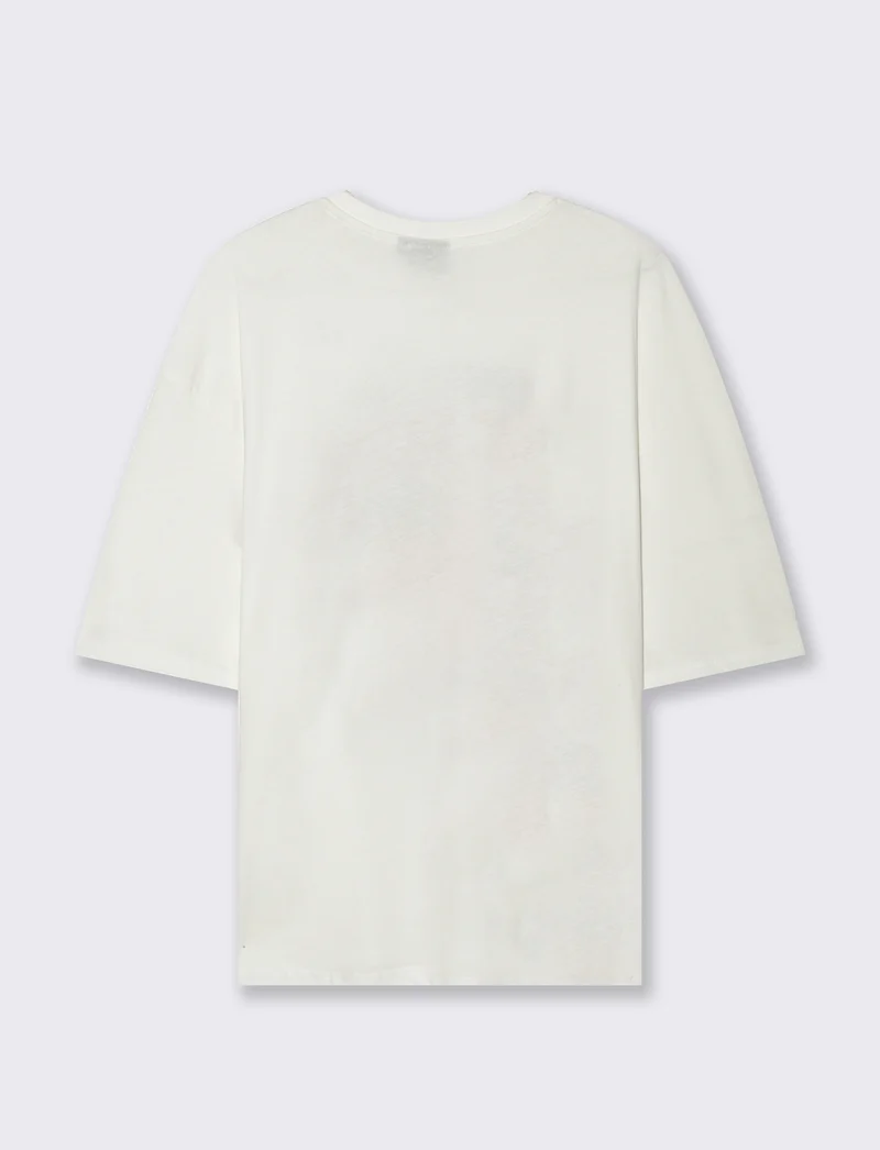 T-SHIRT STAMPA ONE PIECE - Bianco
