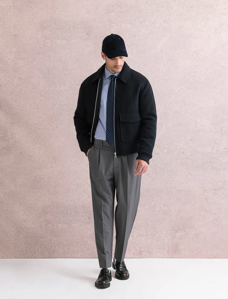 PANTALONI CHINO RELAXED EASY PANT - Grigio mel.