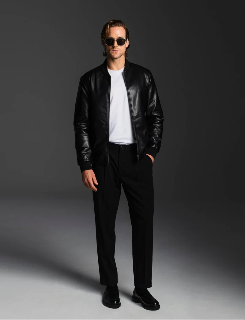 PANTALONI CHINO RELAXED EASY PANT - Nero
