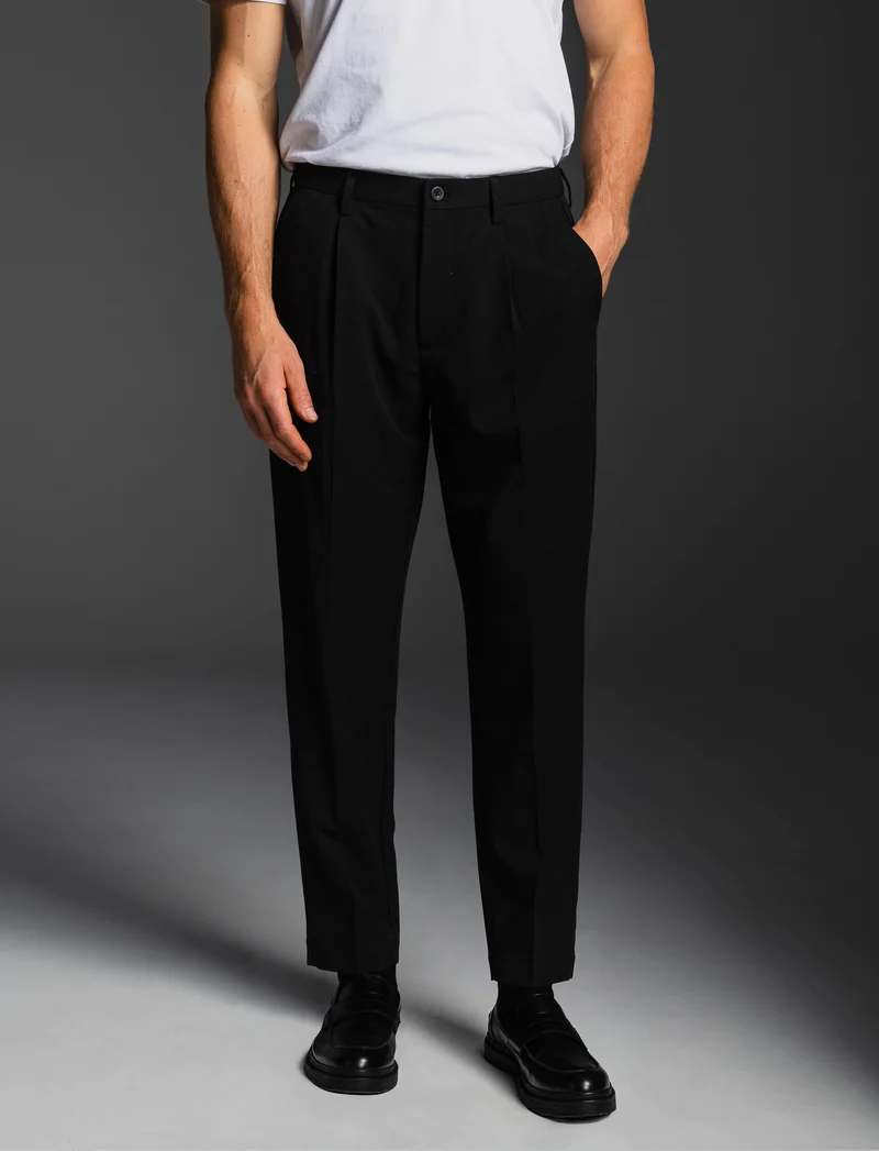 PANTALONI CHINO RELAXED EASY PANT - Nero