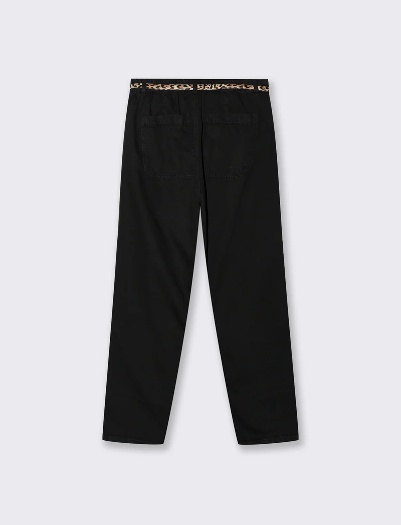 JEANS PAPERBAG - Nero