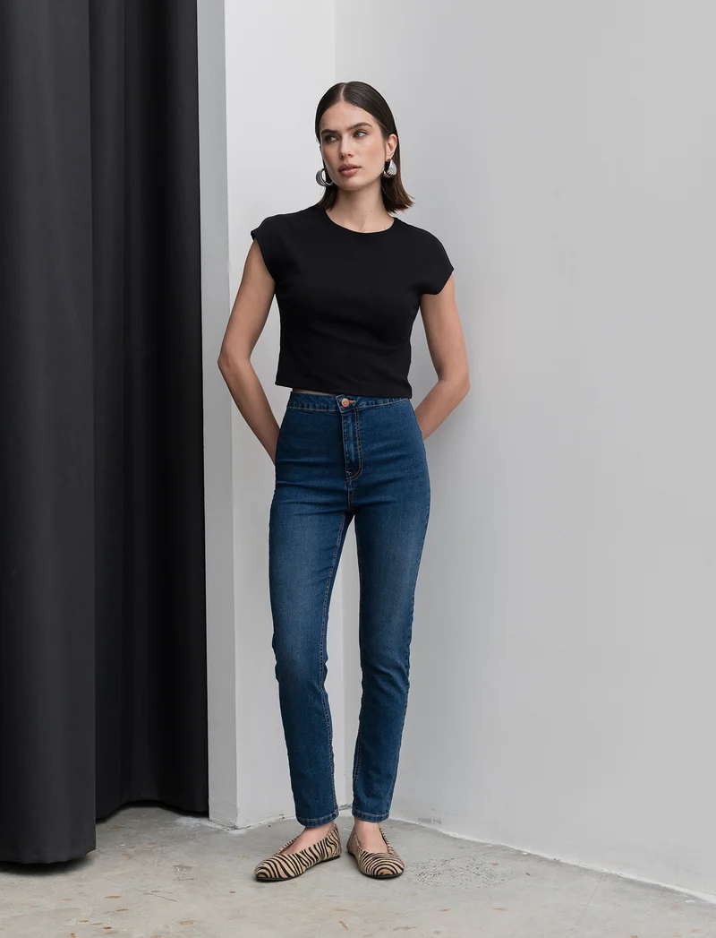 JEANS SKYNNY - DENIM SCURO