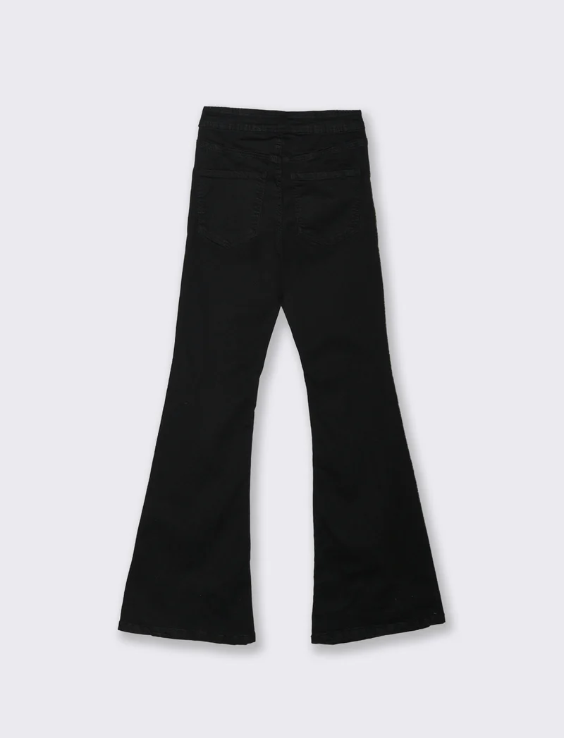JEANS BOOTCUT HIGH WAIST - Nero