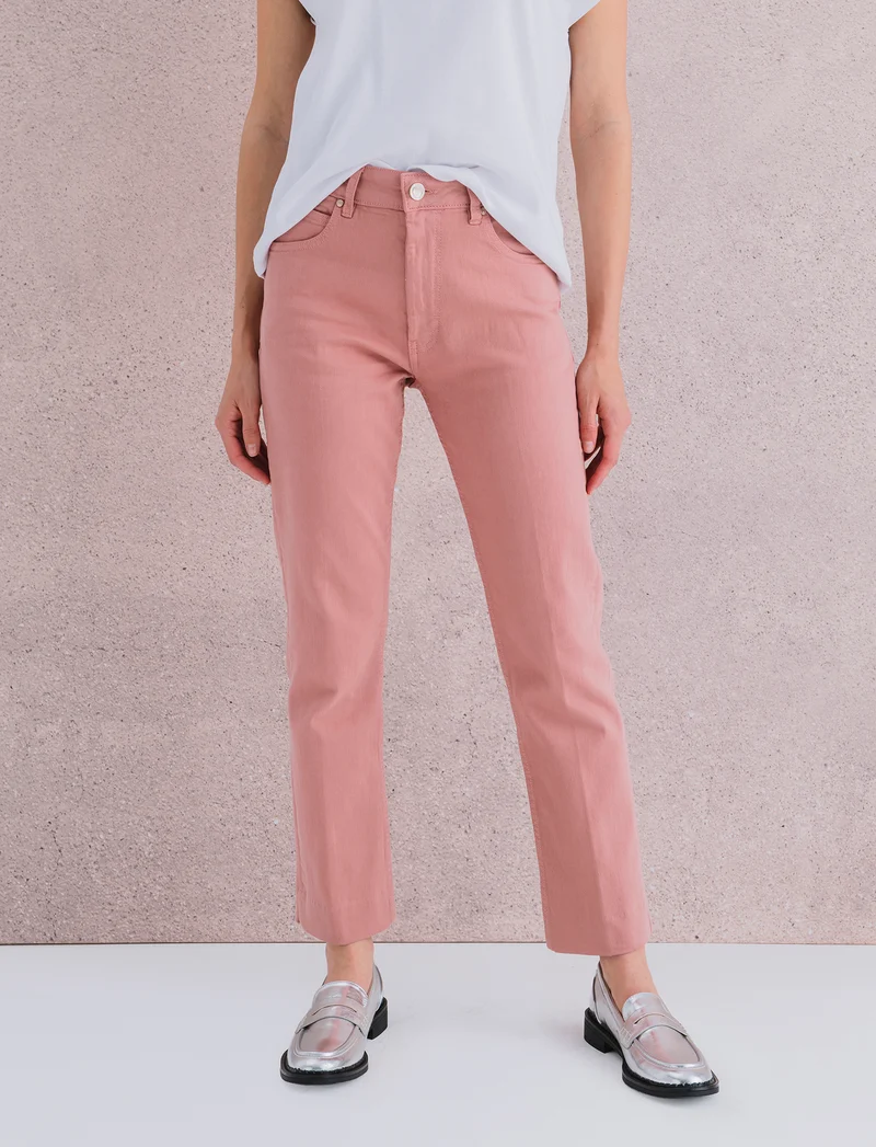 JEANS BOOTCUT - Rosa polvere