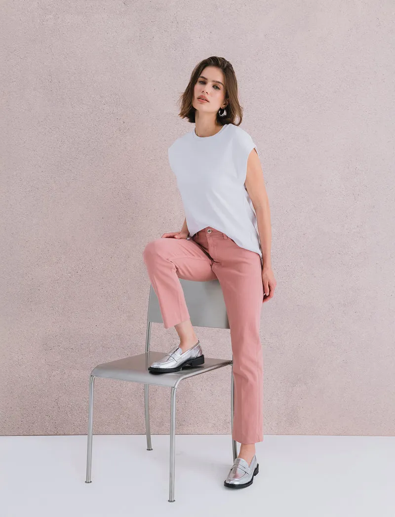 JEANS BOOTCUT - Rosa polvere