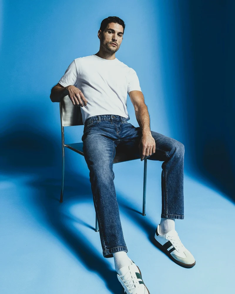 JEANS REGULAR FIT: - Denim