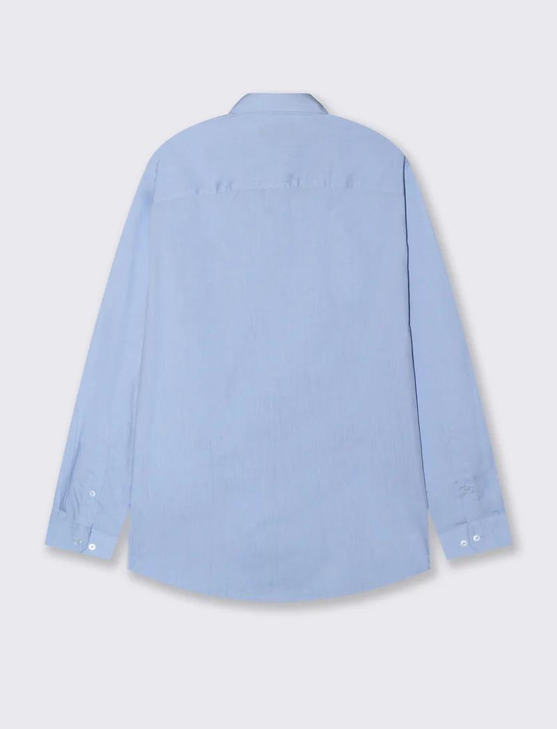 CAMICIA BASIC REGULAR FIT EASY IRON - Azzurro