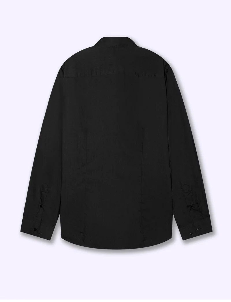 CAMICIA BASIC SLIM FIT EASY - Nero