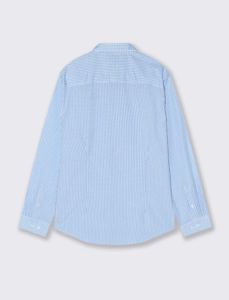 CAMICIA BASIC REGULAR FIT EASY IRON - Celeste