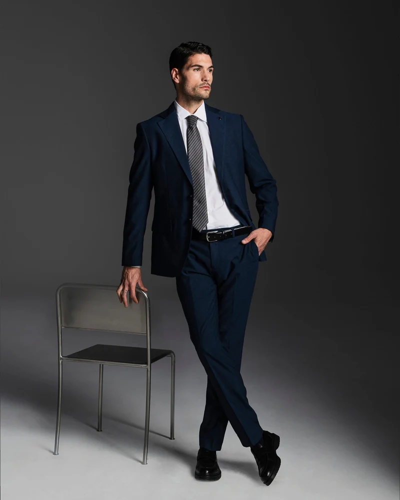 BLAZER DA COMPLETO FORMAL FIT - Blu