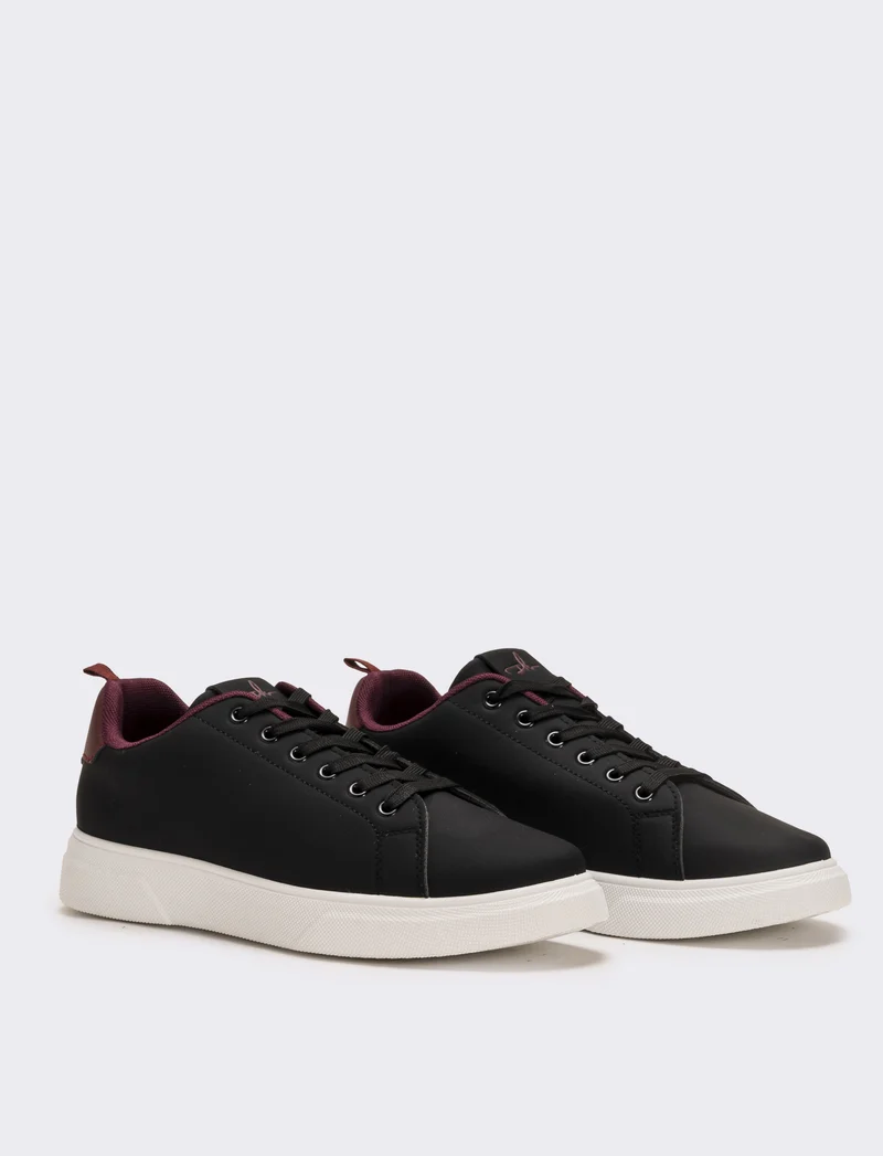 Sneakers con fodera a contrasto da uomo - Nero