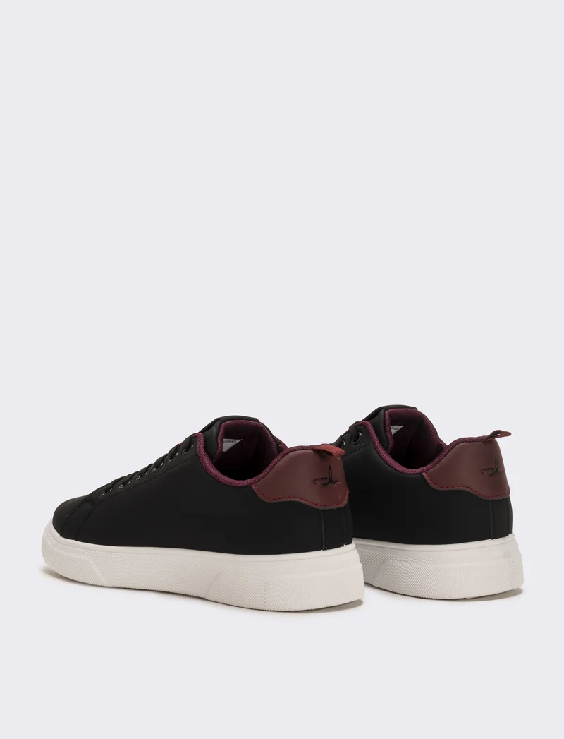 Sneakers con fodera a contrasto da uomo - Nero