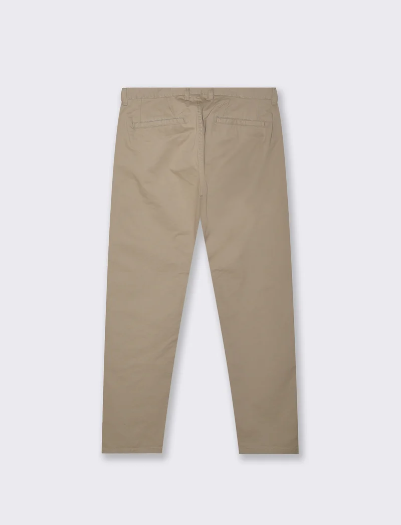 PANTALONI BASIC CHINO REGULAR FIT - Beige
