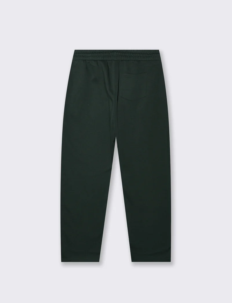 PANTALONI IN FELPA CON VITA JOGGER - Verde scuro