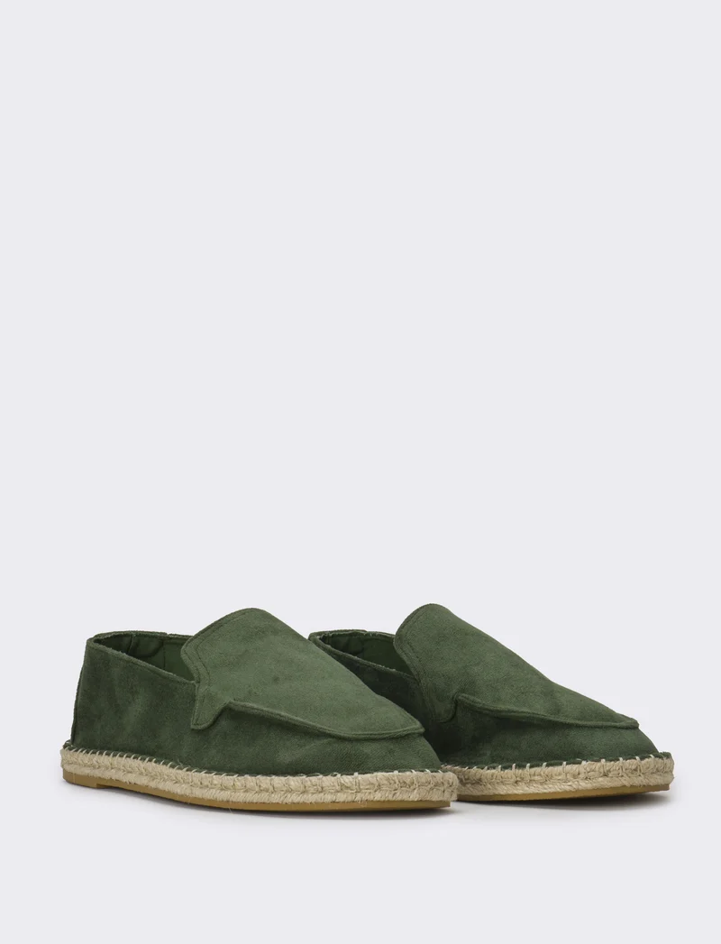 Slip-on scamosciata da uomo . - Verde