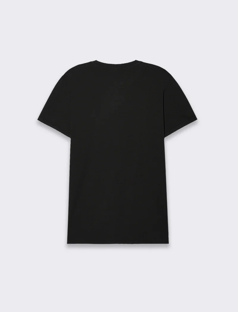 T-SHIRT BASIC CON TASCA - Nero