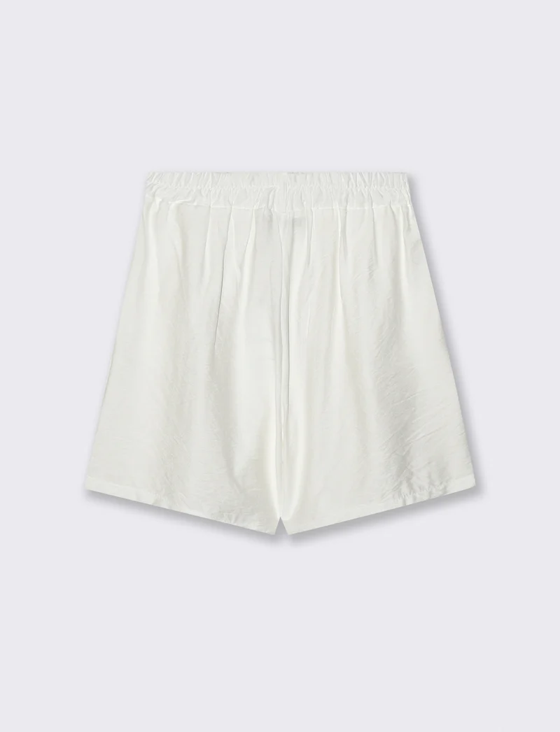 Short con passanti e pinces per donna - Bianco