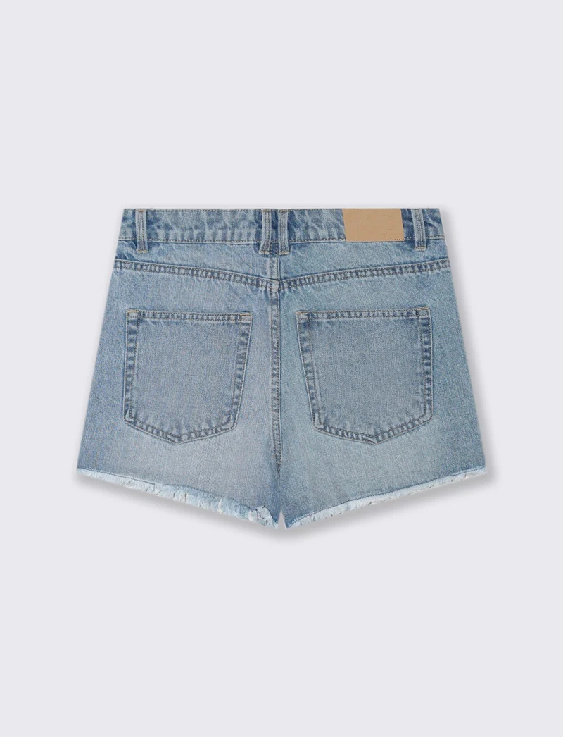 SHORT IN DENIM - Denim chiaro