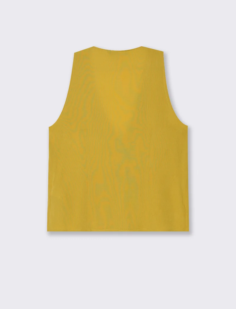 BLUSA SMANICATA - Mostarda