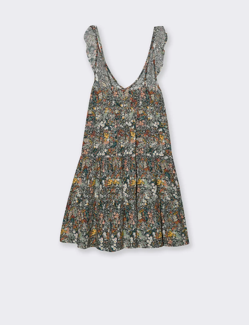 Vestito corto con rouches da donna - var 2