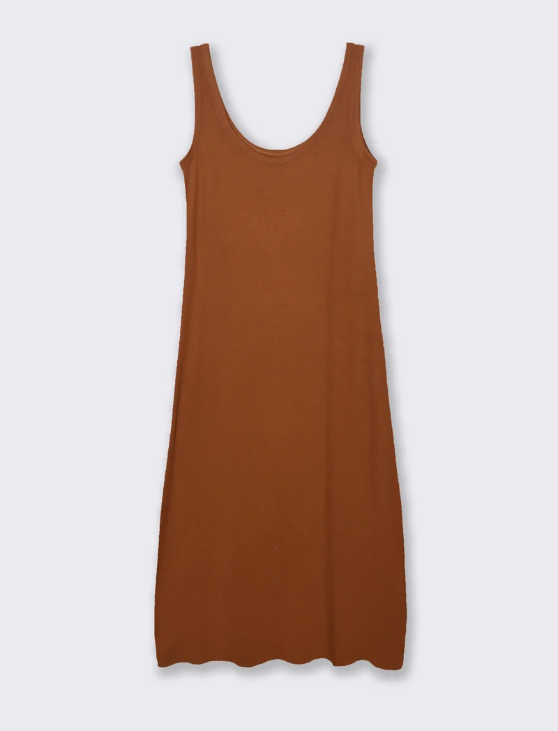 VESTITO LUNGO - Cognac