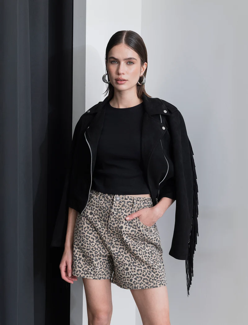 T-SHIRT CROP - Nero
