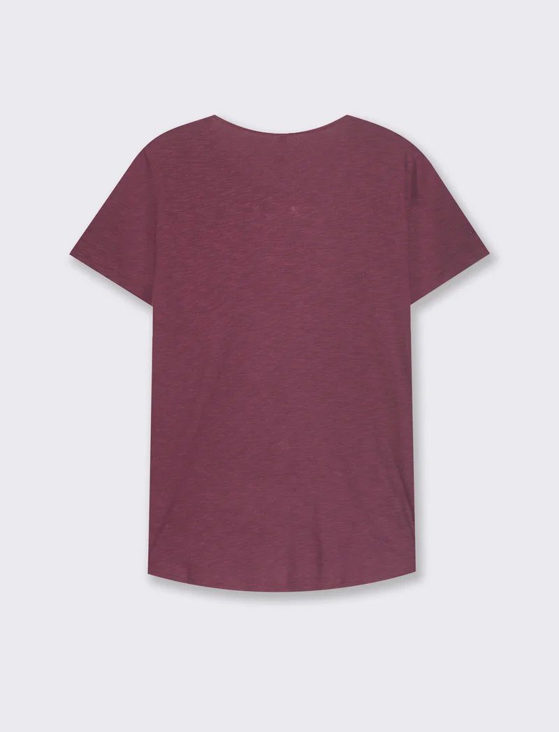 T-SHIRT BASICA - Bordeaux