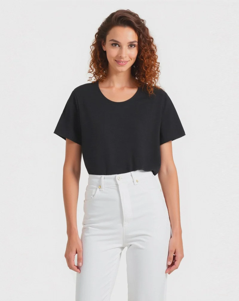 T-SHIRT BASICA - Nero