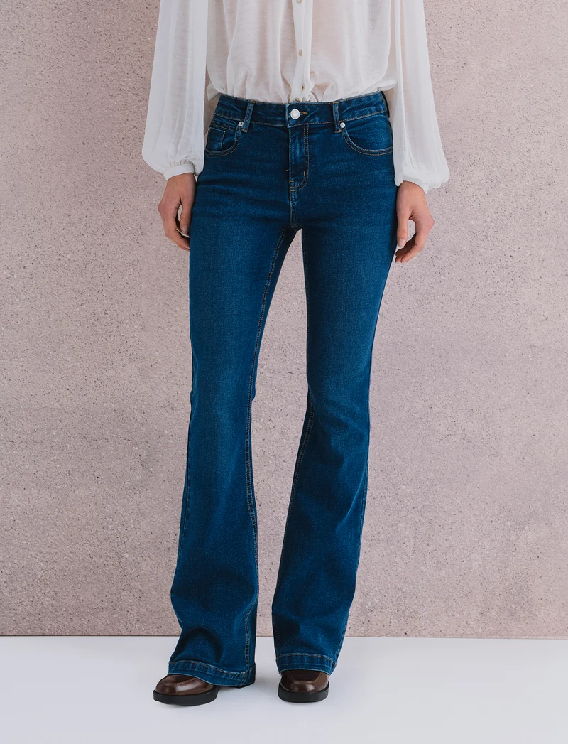 JEANS BOOTCUT REGULAR WAIST - DENIM SCURO