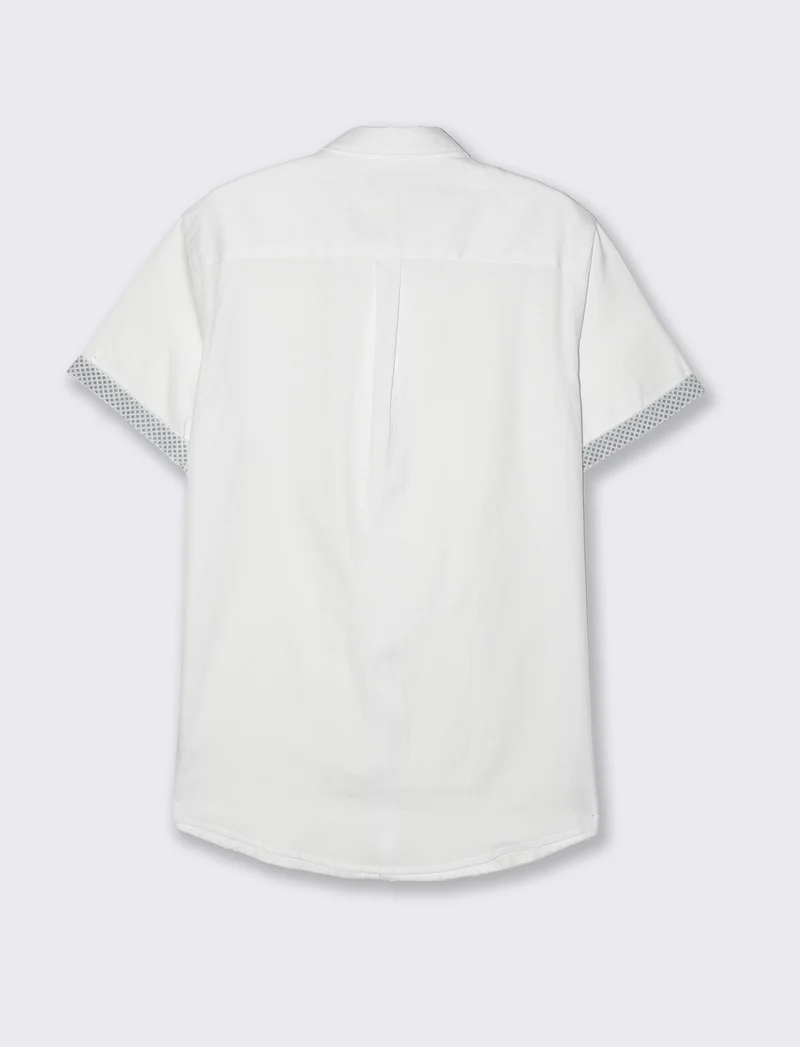 Camicia oxford regular fit da uomo - Bianco