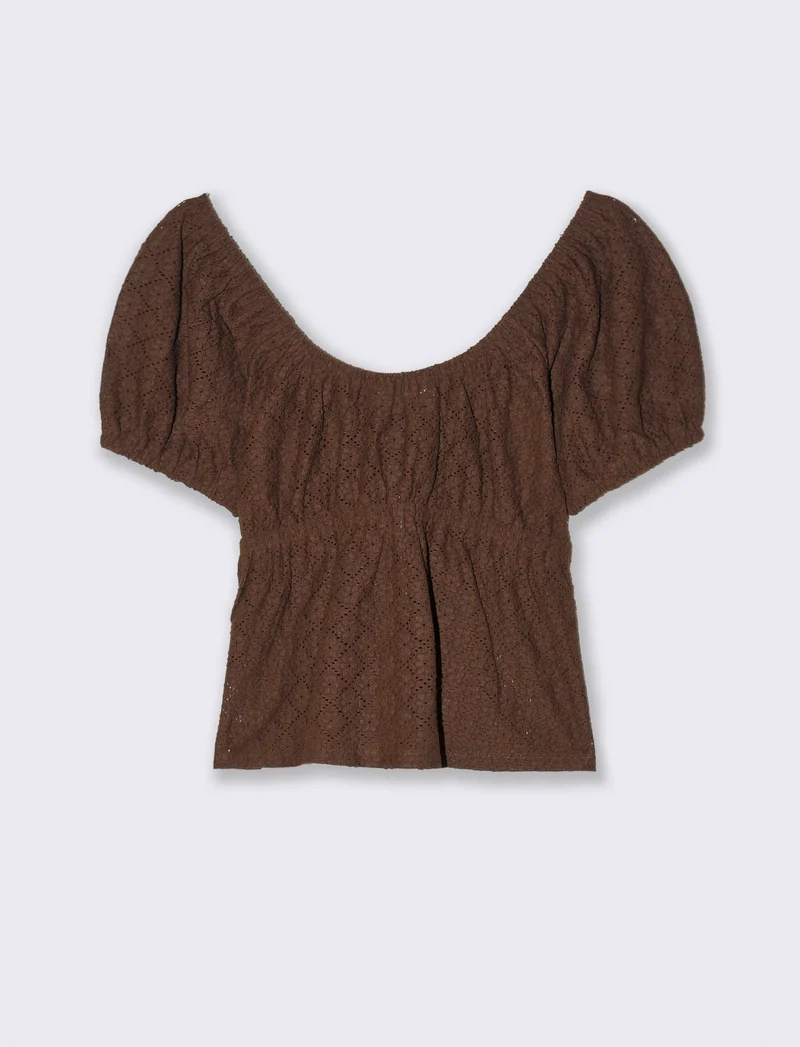 T-shirt con manica a sbuffo da donna - Caffe'