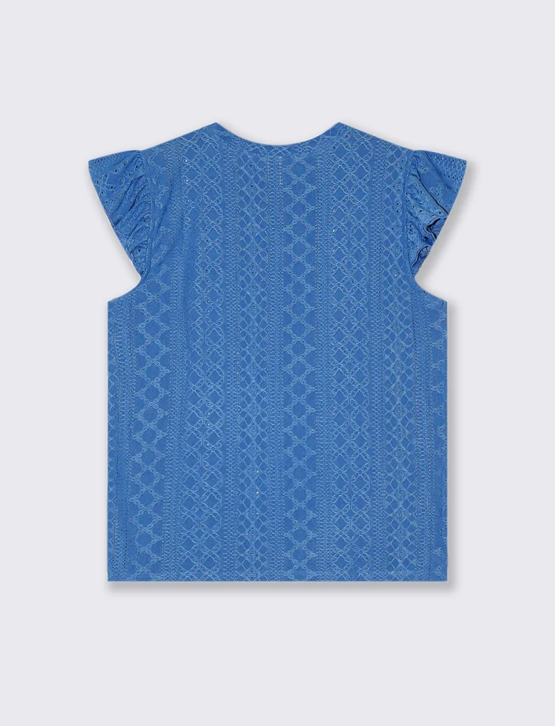 Top in pizzo da donna - Bluette