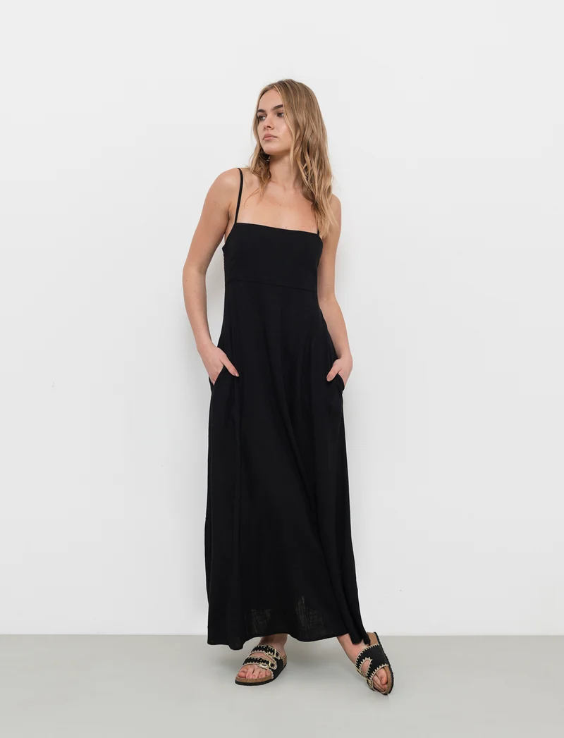 Abito svasato da donna - Nero