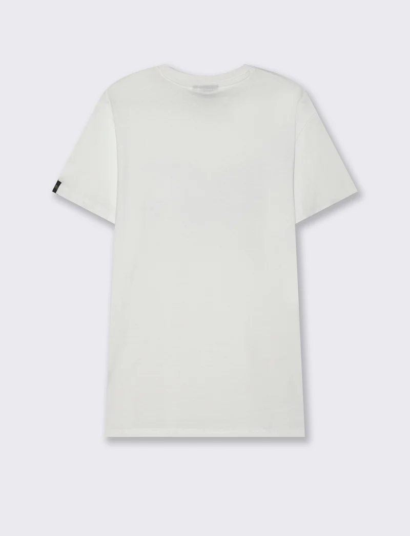 T-shirt stampa jujutsu kaisen da uomo - Bianco