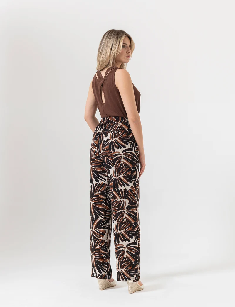 Pantalone con fusciacca in vita da donna - var 1