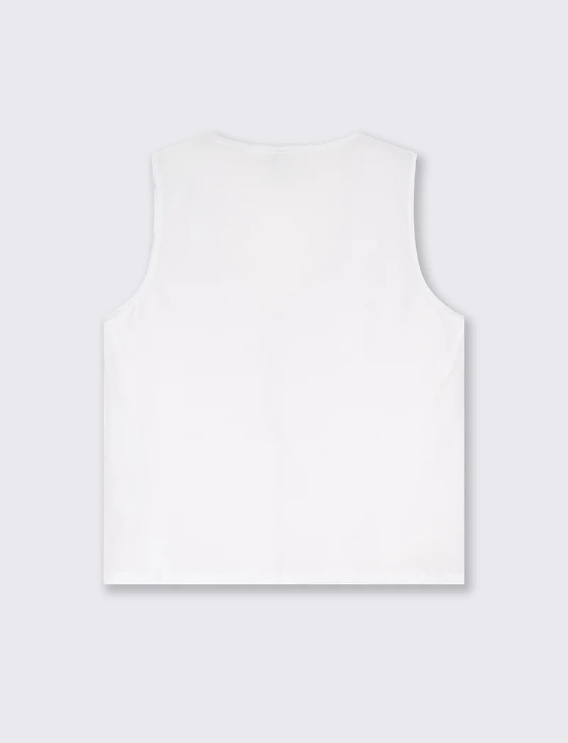 T-shirt con rouches da donna - Bianco
