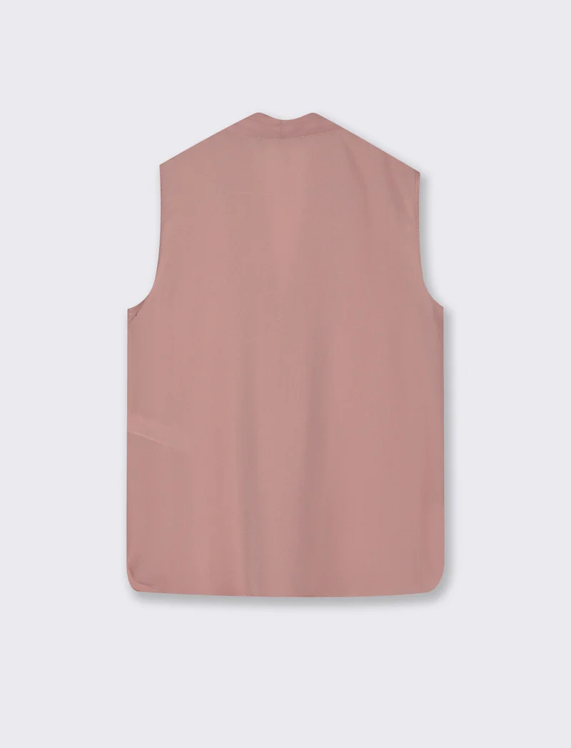 Top con scollo a V - Rosa