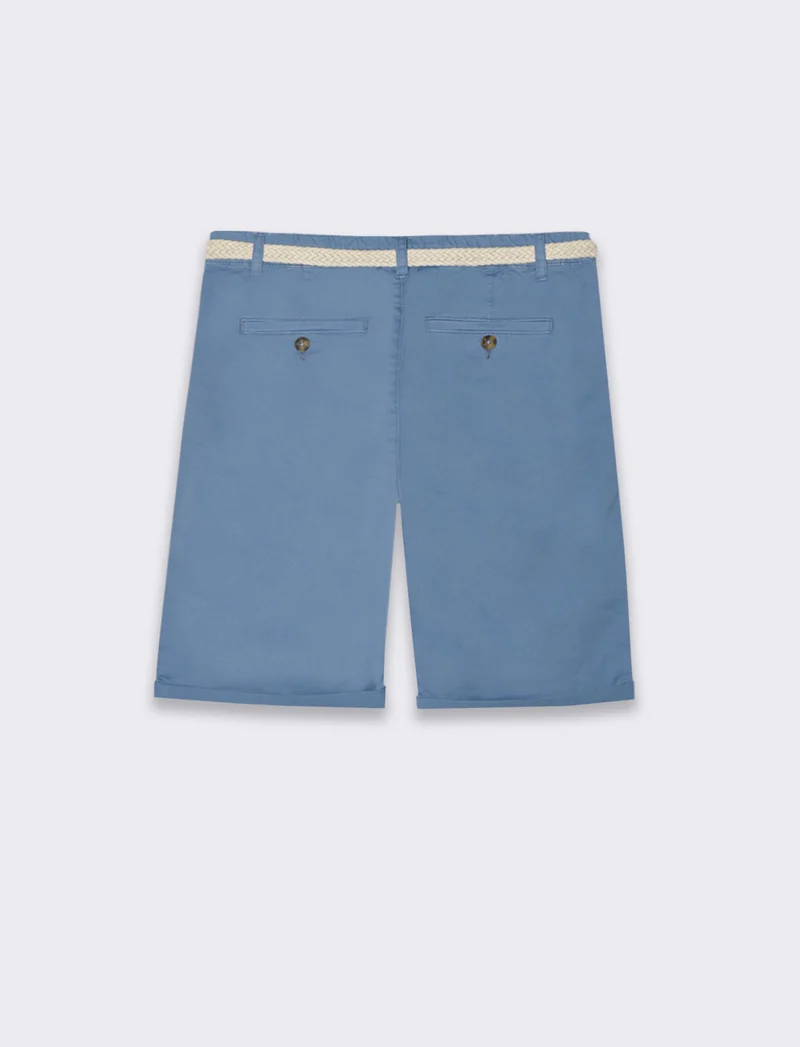 Bermuda con risvolti da donna - Denim